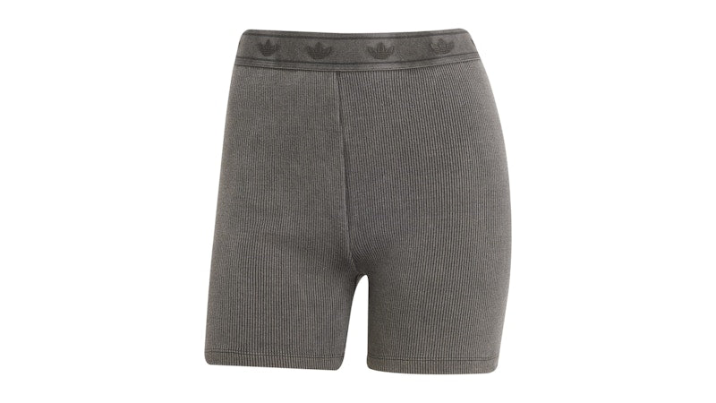adidas Women's Ribbed Booty Shorts Black