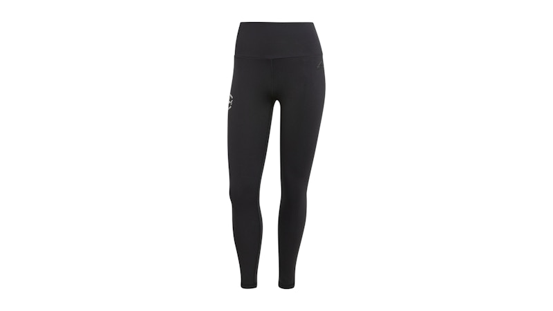 adidas Women's Signature Graphic Print High-Waisted 7/8 Leggings Black