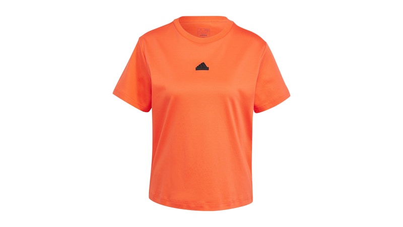 adidas Women's Signature Graphic Print T-Shirt Bright Red