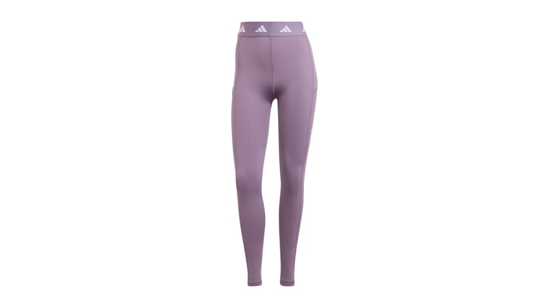 adidas Women's Techfit Stash Pocket Full-Length Leggings Shadow Violet