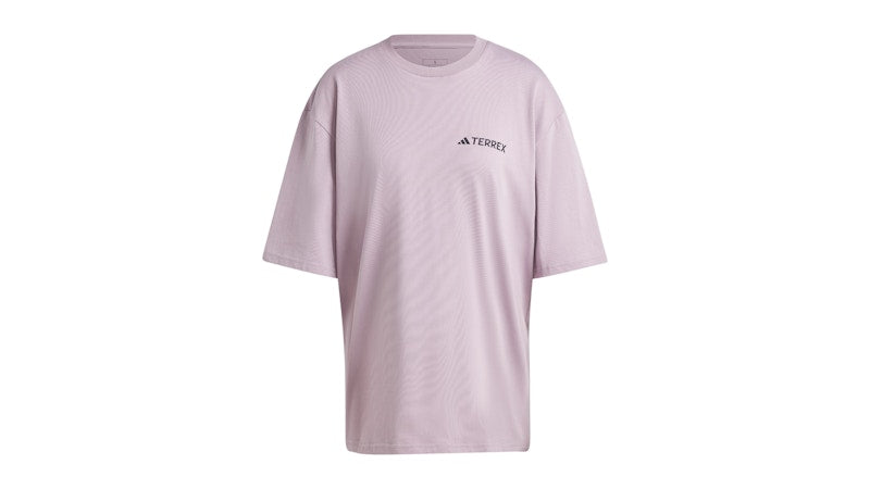 adidas Women's Terrex Back Graphic T-Shirt Preloved Fig
