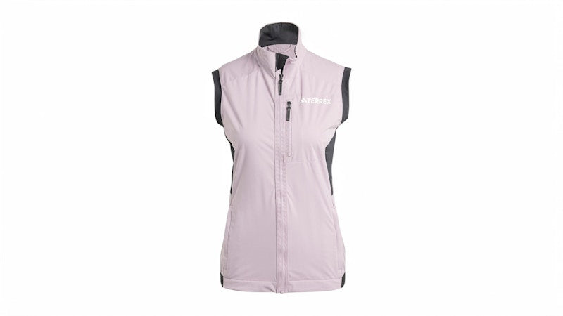 adidas Women's Terrex Xperior Cross Country Ski Soft Shell Vest Preloved Fig
