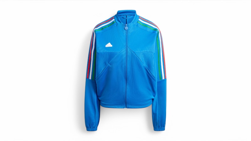 adidas Women's Tiro Cut 3-Stripes Track Top Blue/Green