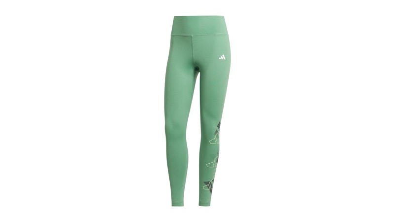 adidas Women's Train Essentials Brand Love 7/8 Leggings Preloved Green