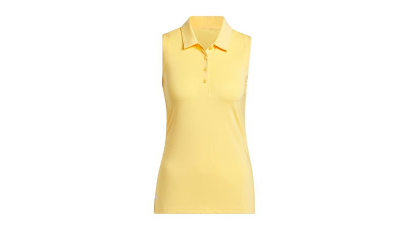 adidas Women's Ultimate365 Solid Sleeveless Polo Shirt Semi Spark