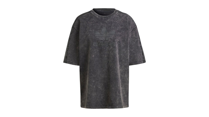 adidas Women's Washed-Out Boyfriend-Fit T-Shirt Black