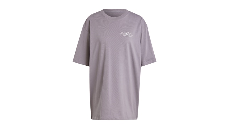 adidas Women's World Tour Bands T-Shirt Trace Grey