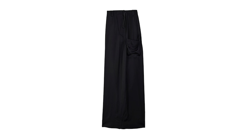 adidas Women's Y-3 Rayon Twill Wide Tracksuit Bottoms Black