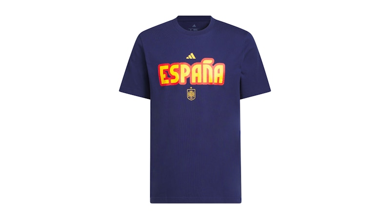 adidas World Cup 2026 Spain Home Graphic Tee Dark Blue