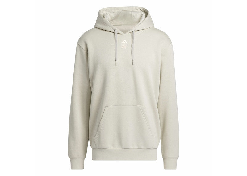adidas Worldwide Hoops Graphic Hoodie Putty Grey