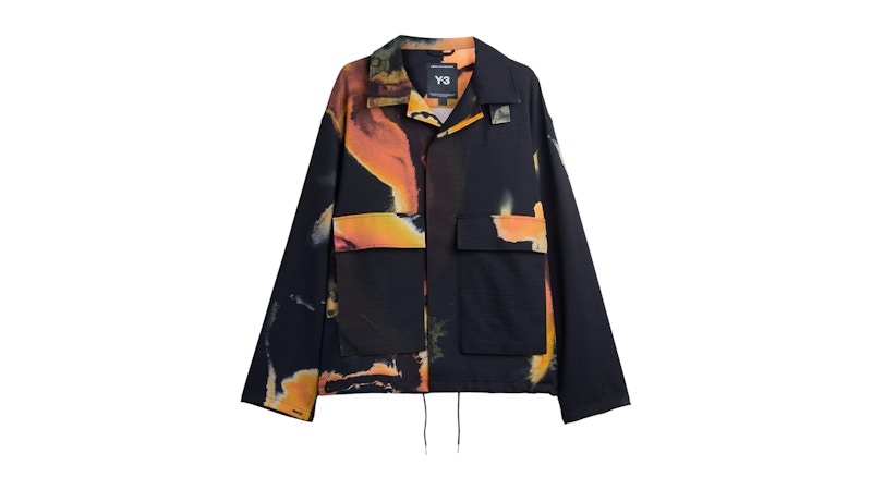 adidas Y-3 Aop Uniform Coach Jacket Black Multicolor