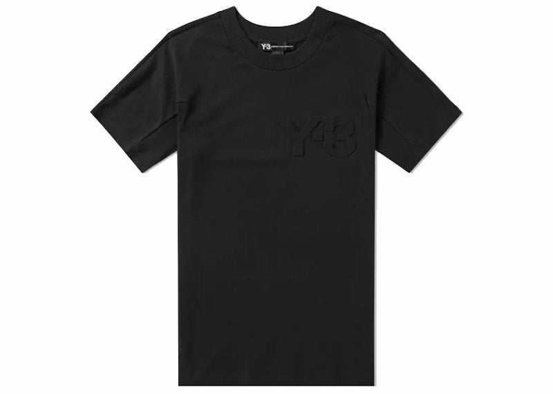 adidas Y-3 Debossed Logo Short Sleeve Tee Black
