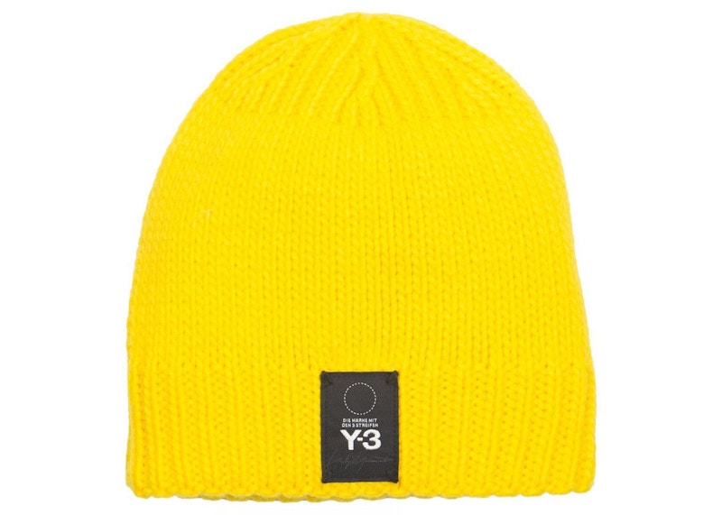 adidas Y-3 Knit Beanie Yellow