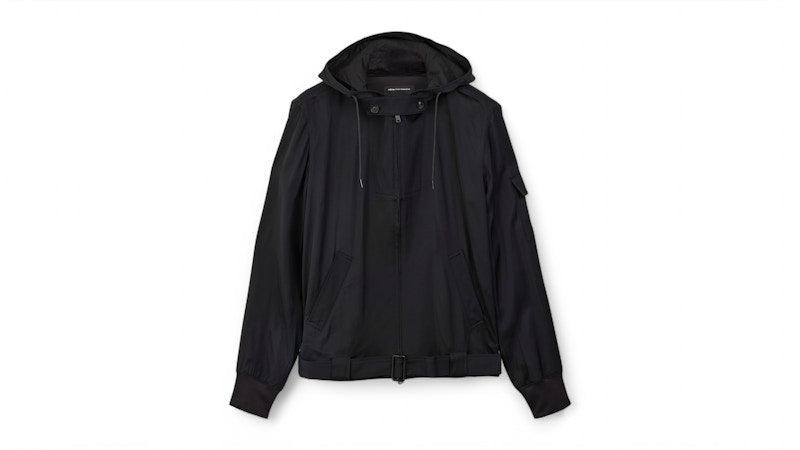 adidas Y-3 Rayon Twill Hooded Top Black