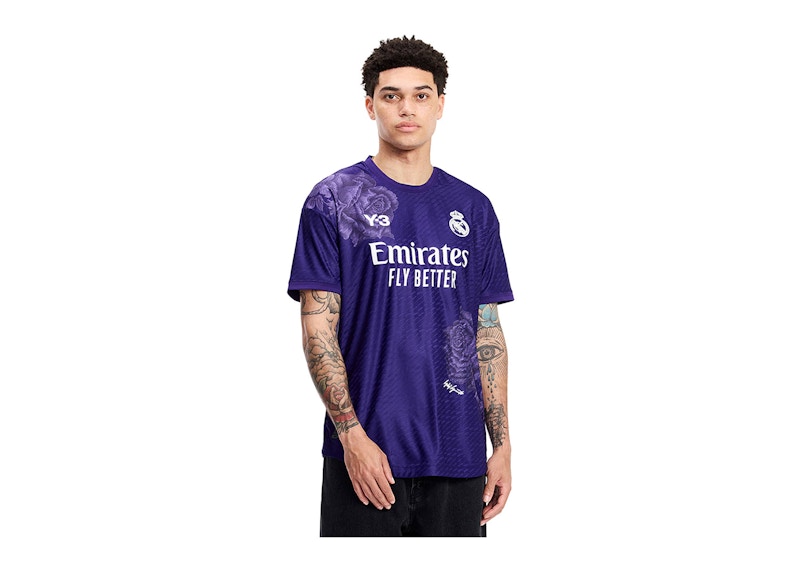 adidas Y-3 Real Madrid 23/24 Special Edition Trikot Authentic Jersey Dark Purple
