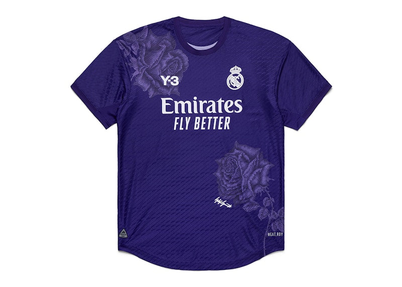 adidas Y-3 Real Madrid 23/24 Special Edition Trikot Authentic Jersey Dark Purple