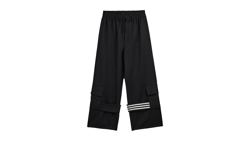 adidas Y-3 Refined Wool Cargo Tracksuit Pants Black