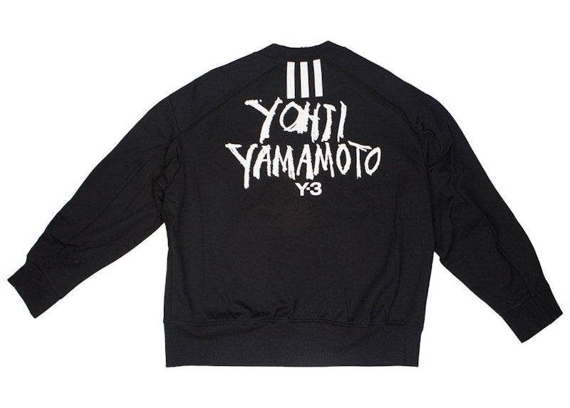 adidas Y-3 Signature Graphic Crew Sweater Black