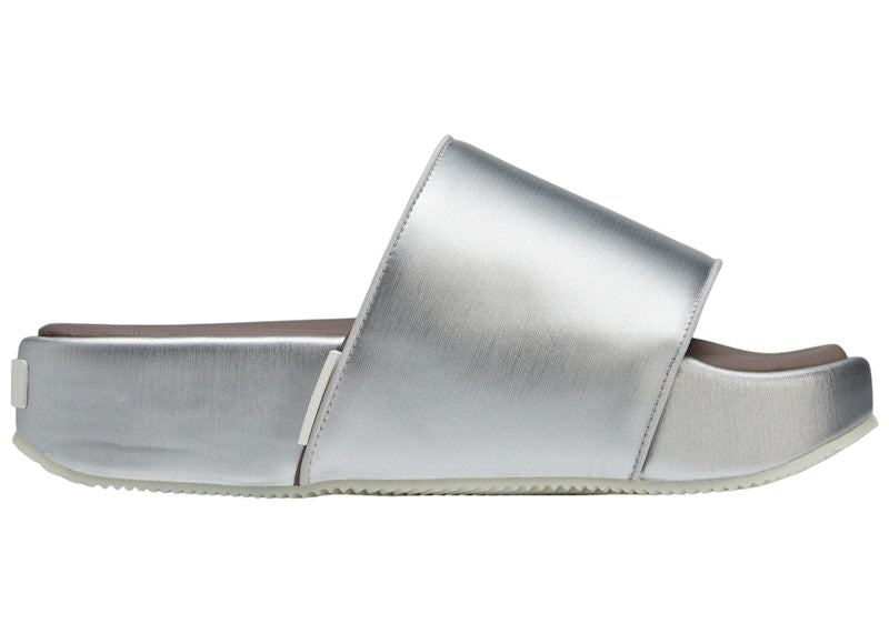 adidas Y-3 Slides Silver Metallic Brown Cream White
