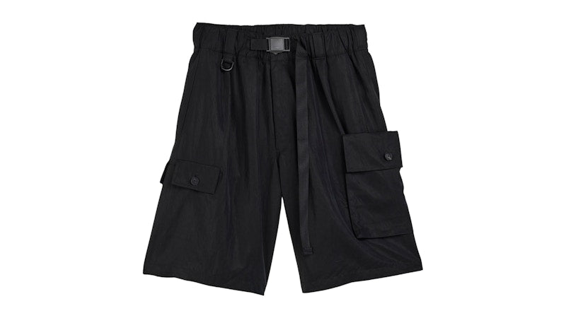 adidas Y-3 Washed Twill Shorts Black