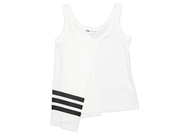 adidas Y-3 Women 3 Stripes Tank Top White/Black