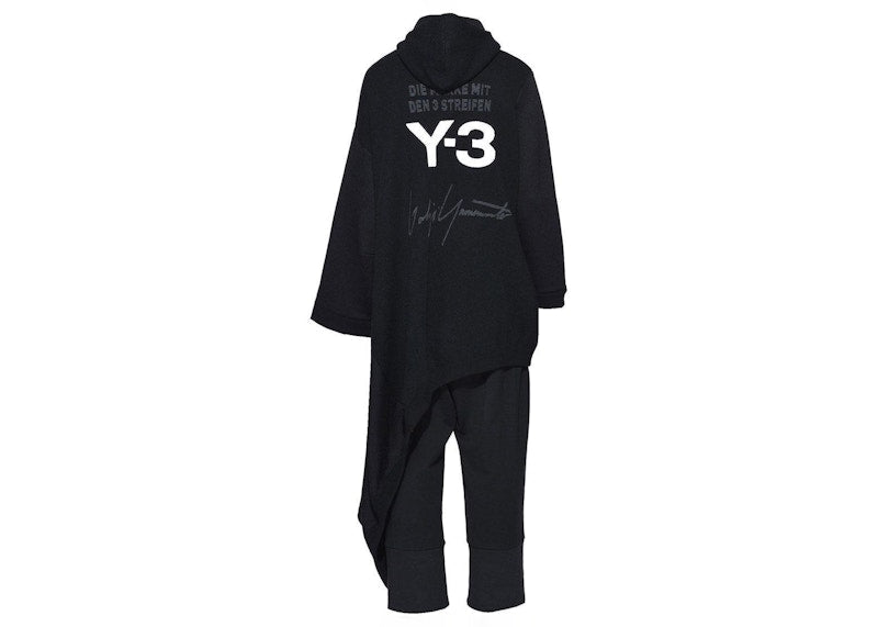 adidas Y-3 Women Knitted Hooded Dress Black