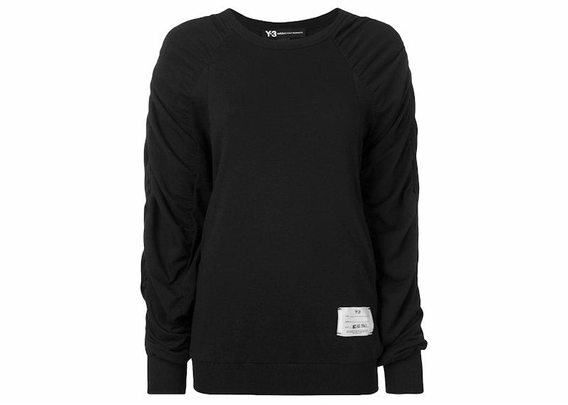 adidas Y-3 Women Spandex Crew Sweater Black