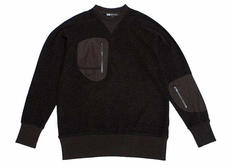 adidas Y-3 Wool Jersey Sweater Black