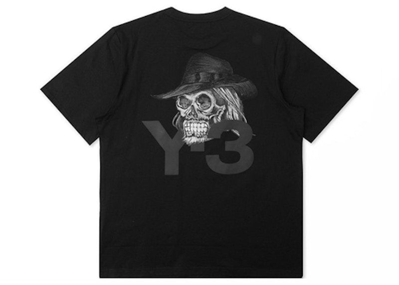 adidas Y-3 Yohji Skull Short Sleeve Tee Black