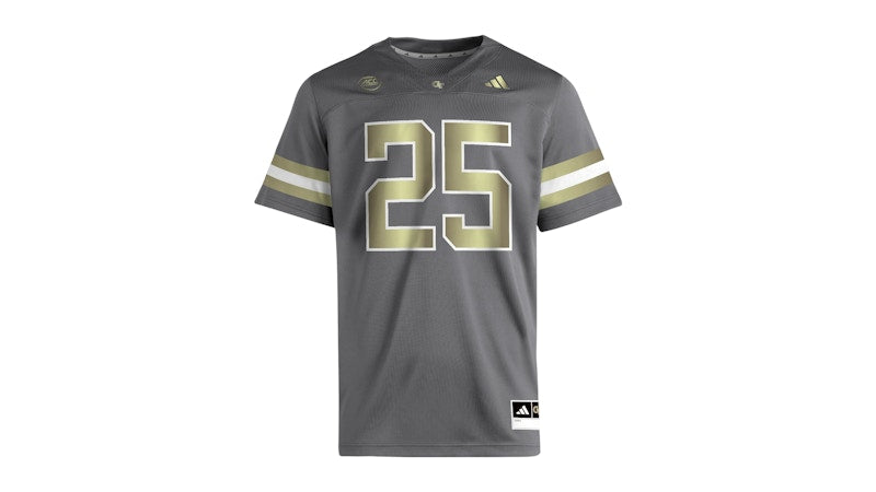 adidas Yellow Jackets Premier Alternate Jersey Georgia Tech Team Dark Grey Gold Metallic