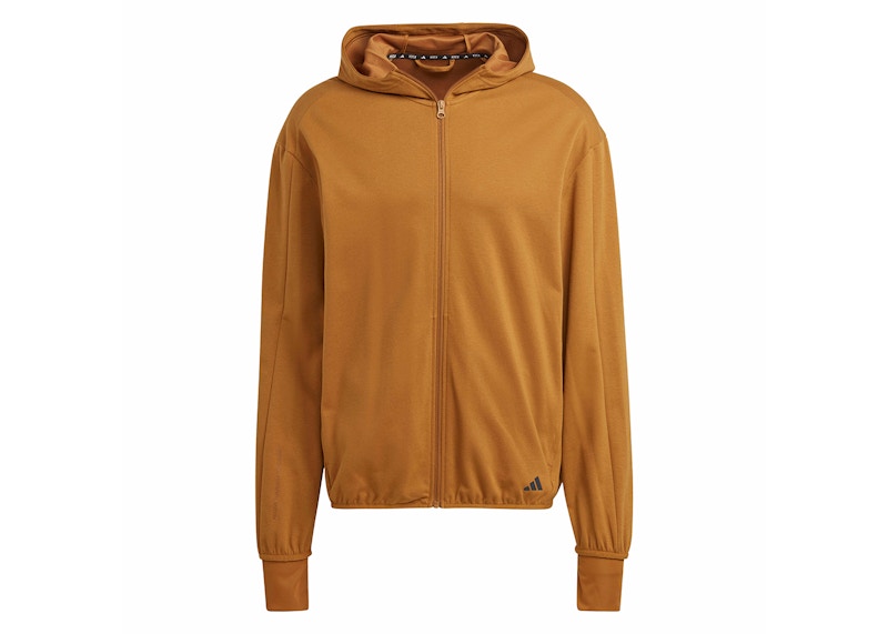 adidas Yoga Base Training Aeroready Full-Zip Hoodie Bronze Strata/Black