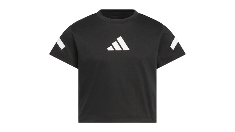 adidas Z.N.E. Fitted Crop Tee Black/White