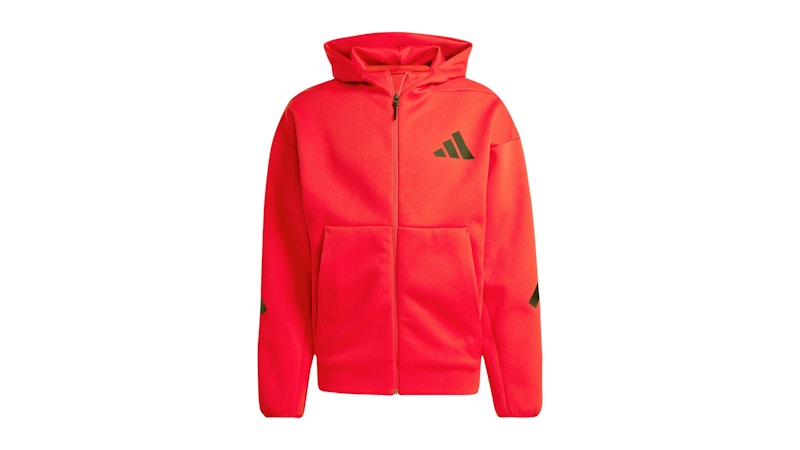 adidas Z.N.E. Full-Zip Hooded Track Jacket Pure Ruby