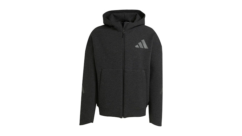adidas Z.N.E. Premium Full-Zip Hoodie Black Melange
