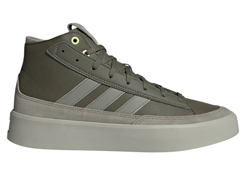 adidas ZNSORED Hi Olive Strata Silver Pebble Pulse Lime (Women's)