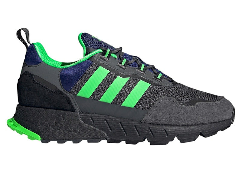 adidas ZX 1K Boost Grey Six Screaming Green Core Black