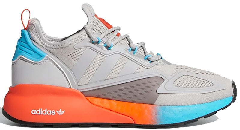 adidas ZX 2K Boost Grey Two Signal Cyan (Women's)