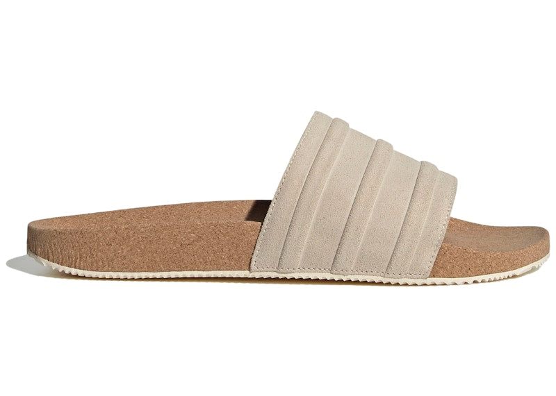 adidas adilette Premium Slides Wonder White Cork