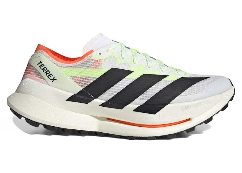 adidas Terrex Agravic Speed Ultra Trail White Black Semi Impact Orange