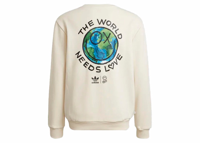 adidas originals x Andre Saraiva Crew Kids Sweatshirt White