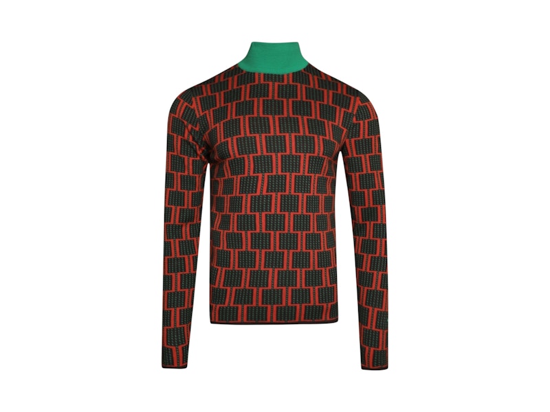 adidas originals x Wales Bonner Knit Shirt Red/Black/Green
