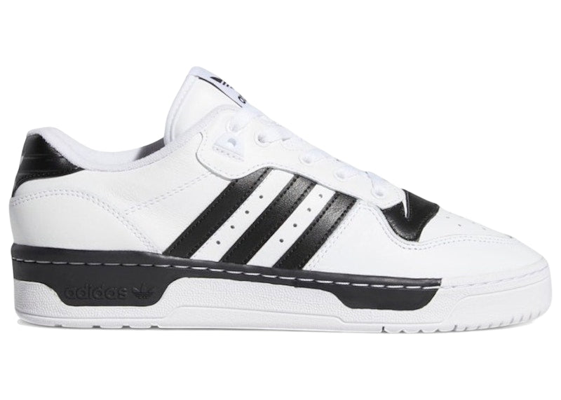 adidas Rivalry Low Cloud White Core Black Stripes