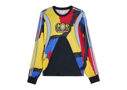 adidas x Brain Dead Long Sleeve Jersey Black/EQT Yellow