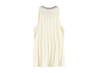 adidas x CLOT Rib Tank Cream White