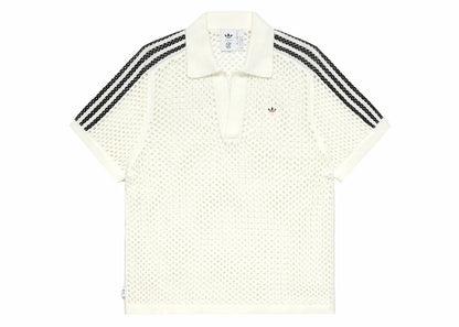 adidas x Edison Chen Crochet Polo Shirt White