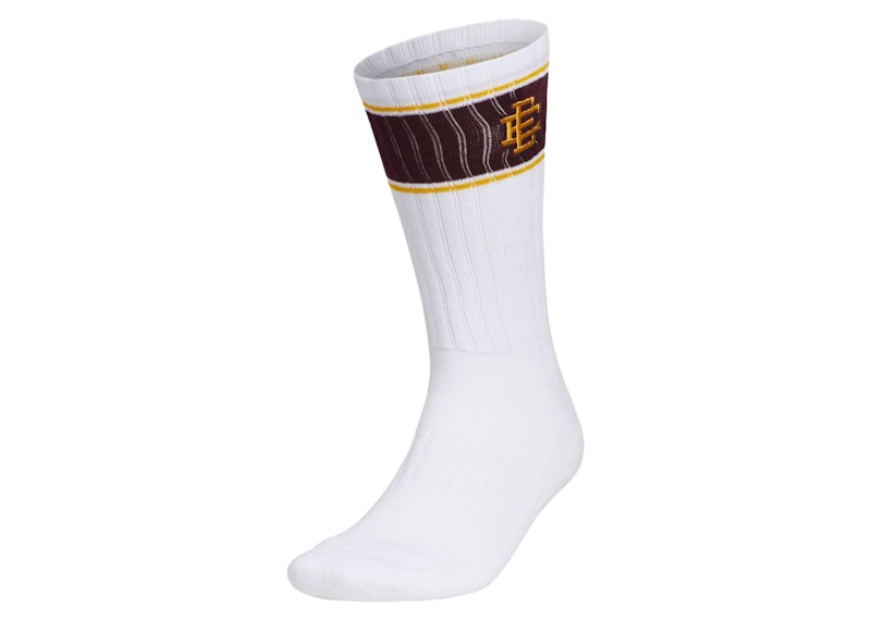 adidas x Eric Emanuel ASU Arizona Sun Devils Midnight Madness Crew Socks White
