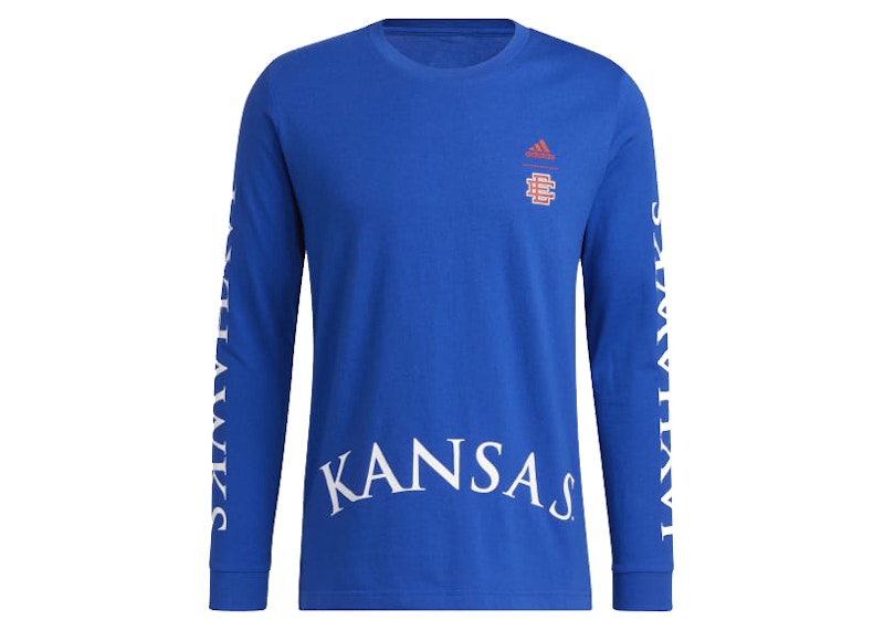 adidas x Eric Emanuel Kansas Midnight Madness Graphic L/S Tee Royal Blue