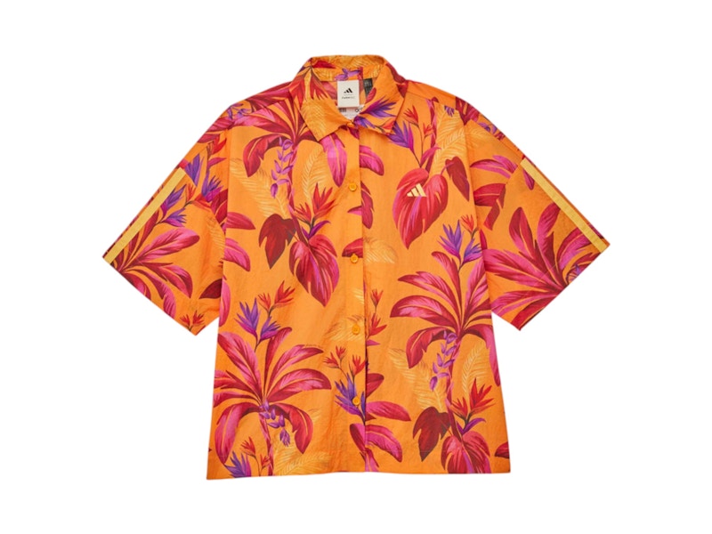 adidas x Farm Rio Tropical Breeze Shirt Bright Orange