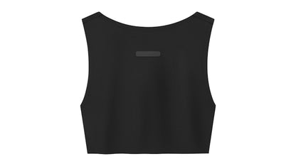 adidas x Fear of God Athletics Women's Crew Neck Cropped Tank Top Black