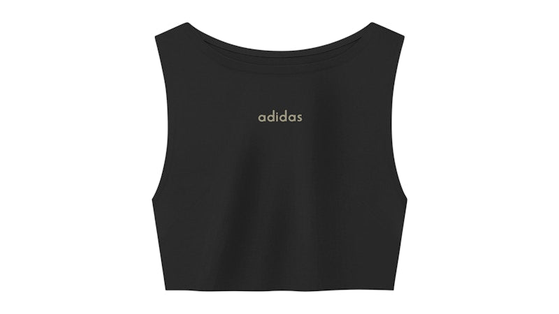 adidas x Fear of God Athletics Women's Crew Neck Cropped Tank Top Black